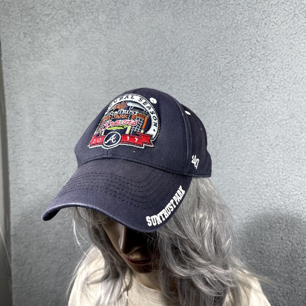 Atlanta Braves Mens Blue Inaugural Season 2017 SunTrust Park Hat Cap '47‎ MLB